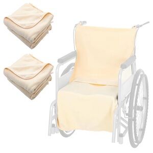 Yalikop 2 Piece Fleece Wheelchair Cushion & Seat Cover Set